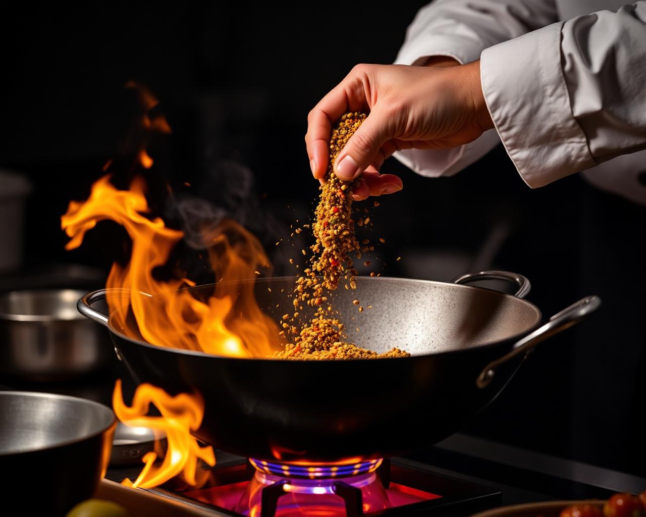 Chef Jalal cooking